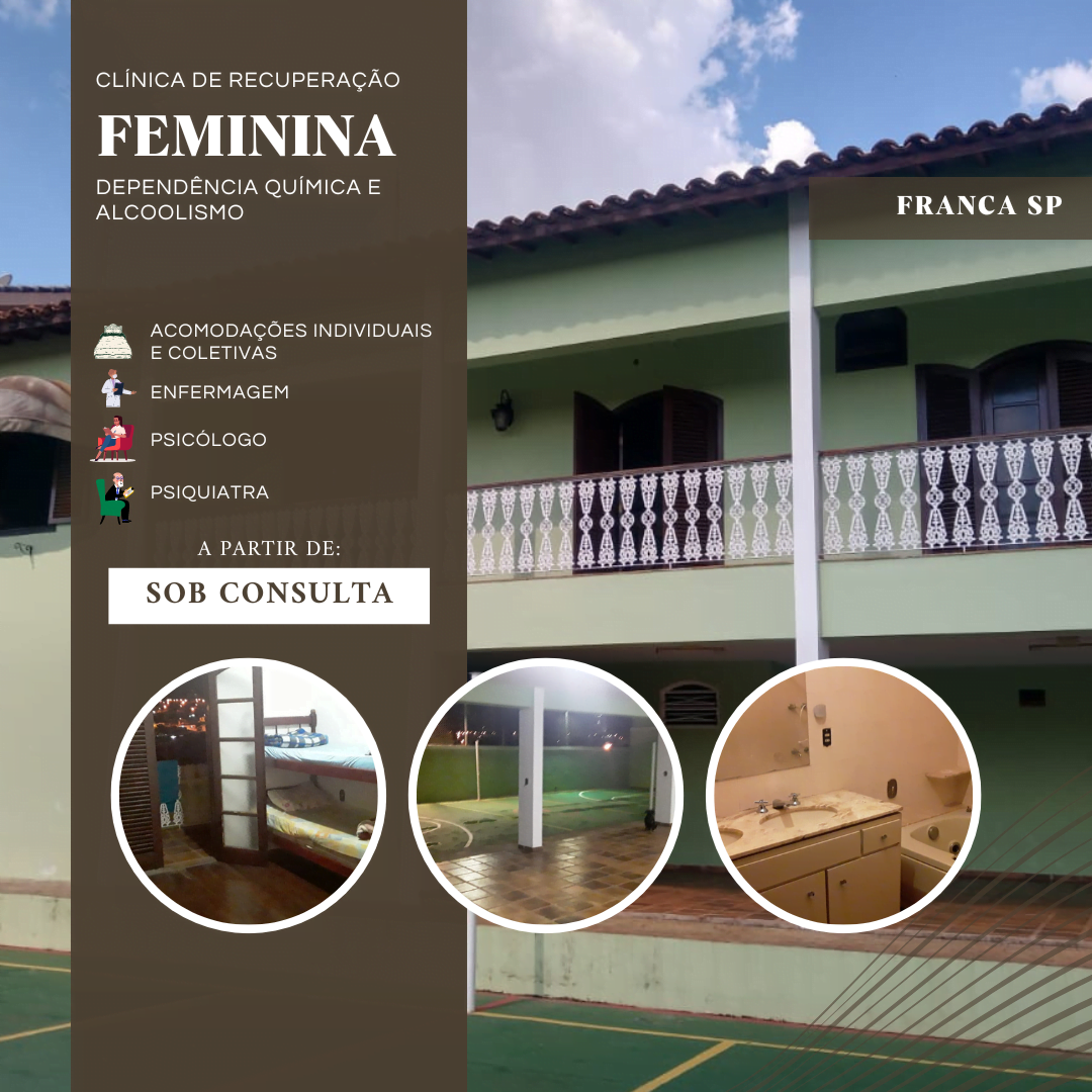 Clínica de recuperação feminina em São Paulo - Franca